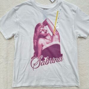 NWT Sabrina Carpenter Fitted Graphic Tee